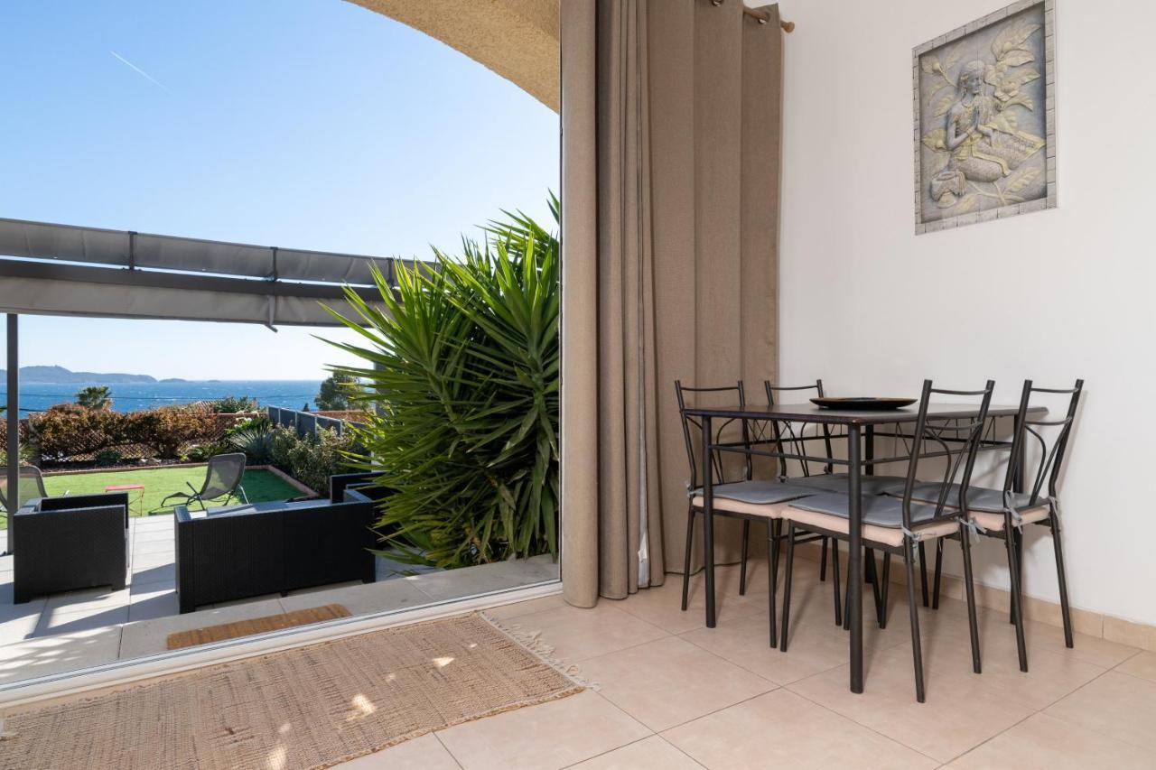 Face A La Mer Superbe Villa Terrasse Barbecue Le Pradet Carqueiranne Kültér fotó
